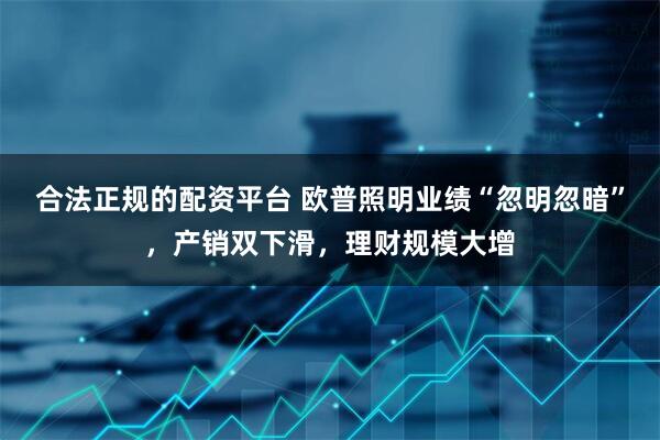 合法正规的配资平台 欧普照明业绩“忽明忽暗”，产销双下滑，理财规模大增