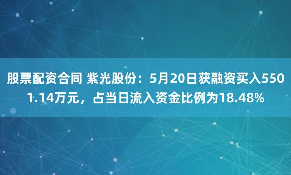 股票配资合同 紫光股份：5月20日获融资买入5501.14万元，占当日流入资金比例为18.48%