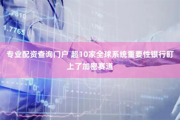 专业配资查询门户 超10家全球系统重要性银行盯上了加密赛道
